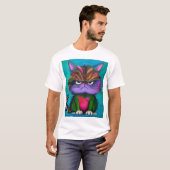 カラフルな子猫 Tシャツ (正面フル)