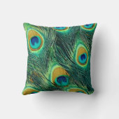 カラフルな孔雀はパターン装飾用クッションに羽をつけます クッション (裏面)