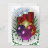 カラフルな季節の挨拶 シーズンカード (正面)