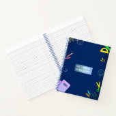 カラフルな学用品 ノートブック (内部)