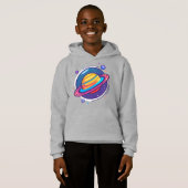 カラフルな宇宙の土星ベビーTシャツ (正面フル)