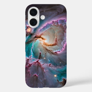 カラフルな宇宙の星雲爆発 iPhone 16ケース