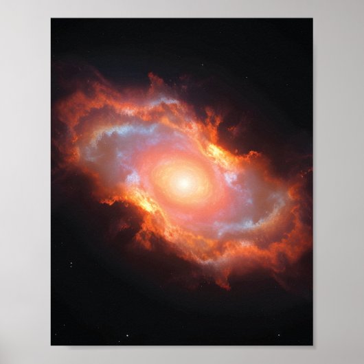 カラフルな宇宙の星雲 ポスター (正面)