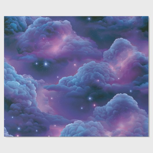 カラフルな宇宙の星雲 ラッピングペーパー (フラット)
