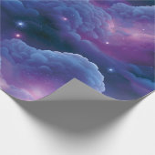 カラフルな宇宙の星雲 ラッピングペーパー (角)