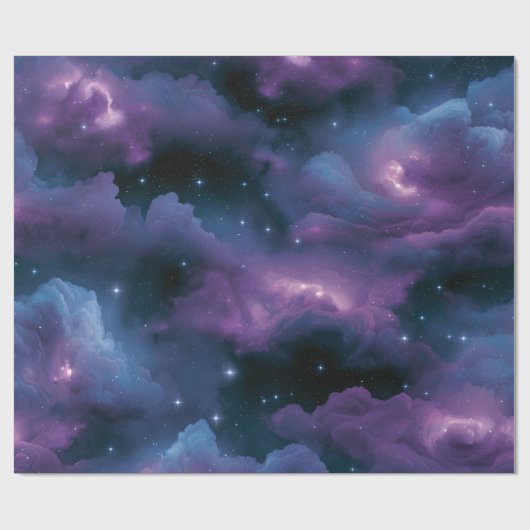 カラフルな宇宙の星雲 ラッピングペーパー (フラット)