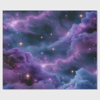 カラフルな宇宙の星雲 ラッピングペーパー