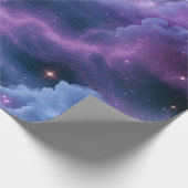 カラフルな宇宙の星雲 ラッピングペーパー (角)