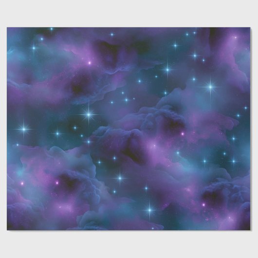 カラフルな宇宙の星雲 ラッピングペーパー (フラット)