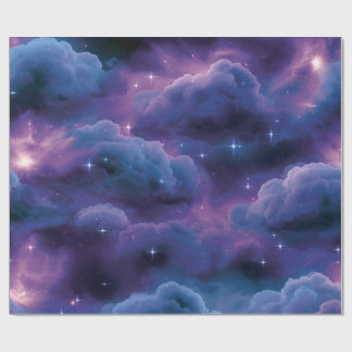 カラフルな宇宙の星雲 ラッピングペーパー