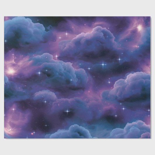 カラフルな宇宙の星雲 ラッピングペーパー (フラット)