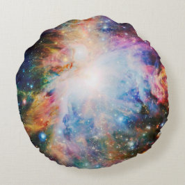 カラフルな宇宙の枕 ラウンドクッション