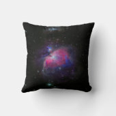 カラフルな宇宙の銀河系の星 クッション (裏面)