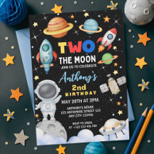 カラフルな宇宙への旅 二歳の誕生日おめでとう