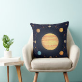 カラフルな宇宙イラスト クッション (椅子)