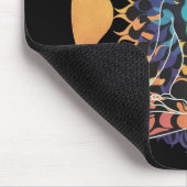 カラフルな宇宙チャクラ瞑想精神エネルギー マウスパッド (コーナー)