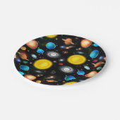 カラフルな宇宙天文学の宇宙の紙皿 ペーパープレート (アングル)
