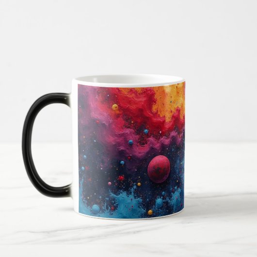 カラフルな宇宙 モーフィングマグカップ (左)