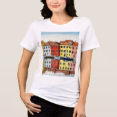 カラフルな家々 トライブレンドTシャツ (正面)