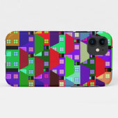 カラフルな家のコミュニティ Case-Mate iPhoneケース (裏面(横))