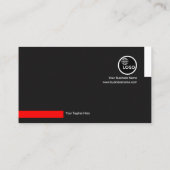 カラフルな家の構造ラインエンジニア 名刺 (裏面)