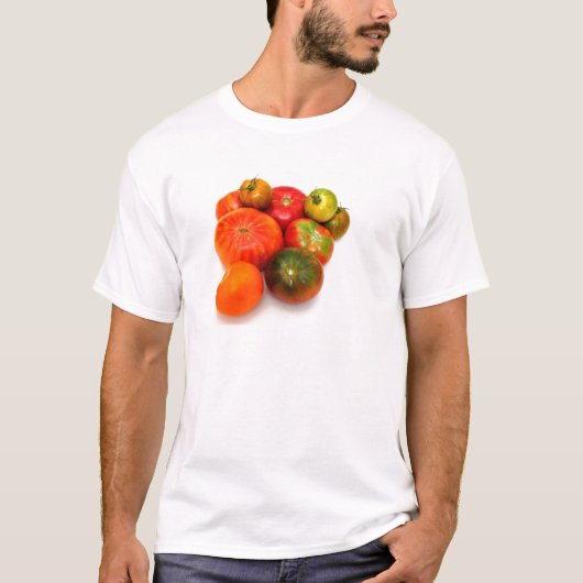 カラフルな家宝のトマト Tシャツ (正面)
