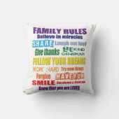 カラフルな家族は装飾用クッションを支配します クッション (正面)