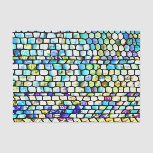 カラフルな小石 ガラス効果 デコパージュ 薄葉紙 (正面)