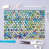 カラフルな小石 ガラス効果 デコパージュ 薄葉紙 (クラフト)