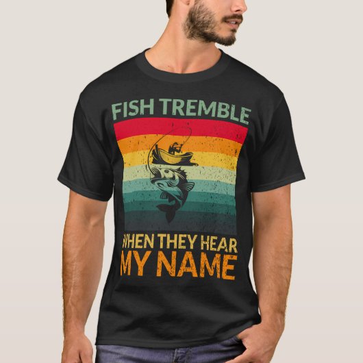 カラフルな山の渓流トラウトシーズン Tシャツ (正面)
