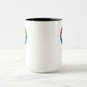 カラフルな平和 ユニセックス マグカップ (中央)