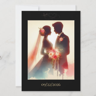 カラフルな平型の「Save The Date」カード セーブザデート
