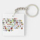 カラフルな平静の祈りの言葉のアクリルKeychain キーホルダー (裏面)