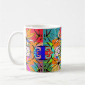 カラフルな幸福のマグ コーヒーマグカップ (左)