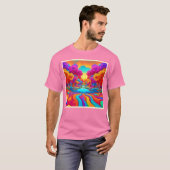 カラフルな幻想の風景 Tシャツ (正面フル)