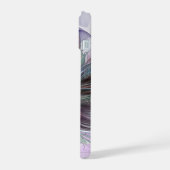 カラフルな幻想抽象モダンフラクタルフラワー iPhone 15ケース (左側面)