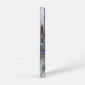 カラフルな幻想抽象的なモダンフラクタルフラワー SAMSUNG GALAXYケース (右側面)