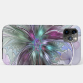 カラフルな幻想抽象的なモダン フラクタル フラワー Case-Mate iPhoneケース (裏面(横))