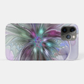 カラフルな幻想抽象的モダンフラクタルフラワー Case-Mate iPhoneケース (裏面(横))