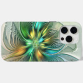 カラフルな幻想的なモダン抽象フラワーフラクタル Case-Mate iPhoneケース (裏面 (横))