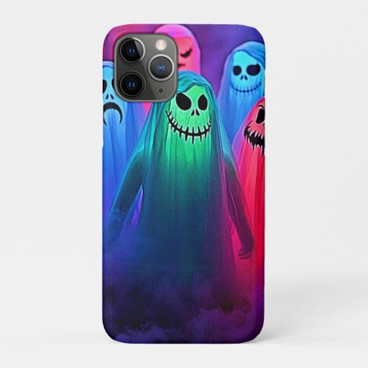 カラフルな幽霊のスプーキー・ナイト デザイン Case-Mate iPhoneケース (裏)