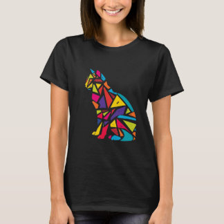 カラフルな幾何学アニマル Tシャツ