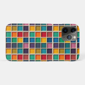 カラフルな幾何学グリッドパネル Case-Mate iPhoneケース (裏面(横))