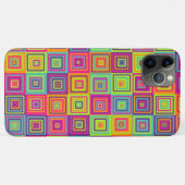 カラフルな幾何学スクエア Case-Mate iPhoneケース (裏面(横))