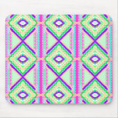 カラフルな幾何学ボヘミアンパターン マウスパッド (正面)