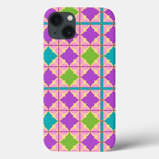 カラフルな幾何学抽象デザイン Case-Mate iPhoneケース (裏面)