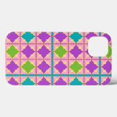 カラフルな幾何学抽象デザイン Case-Mate iPhoneケース (裏面 (横))