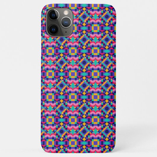 カラフルな幾何学模様が鮮やかなカラフルなスマホケース Case-Mate iPhoneケース (裏面)