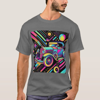 カラフルな幾何学模様のクラシックデコレーション オーバーサイズ Tシャツ
