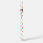 カラフルな幾何学模様のスマホケース iPhoneケース (左側面)